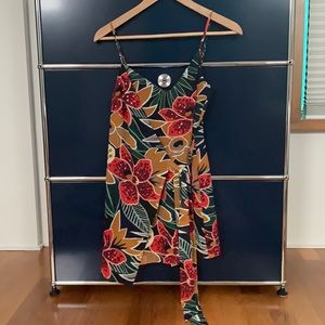 Club Monaco faux wrap floral romper